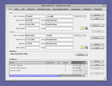 Synium » MacFamilyTree » History