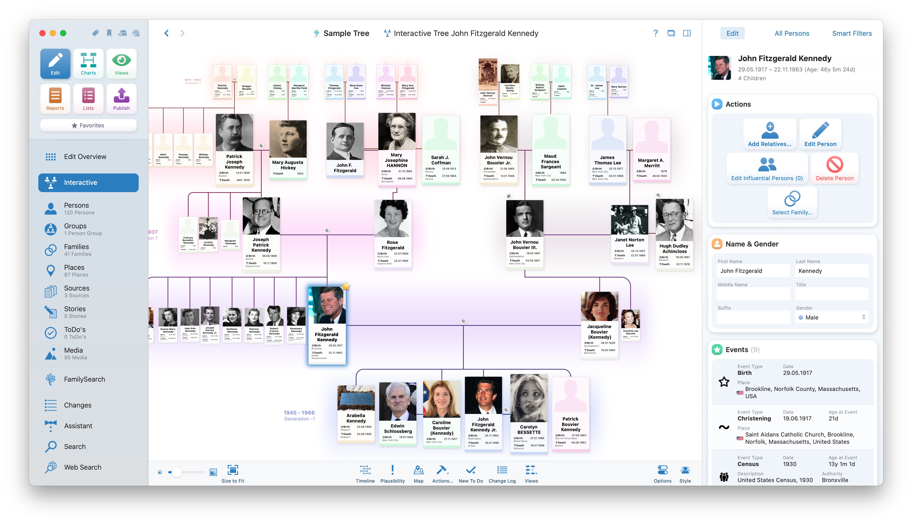 MacFamilyTree - Modern genealogy for your Mac
