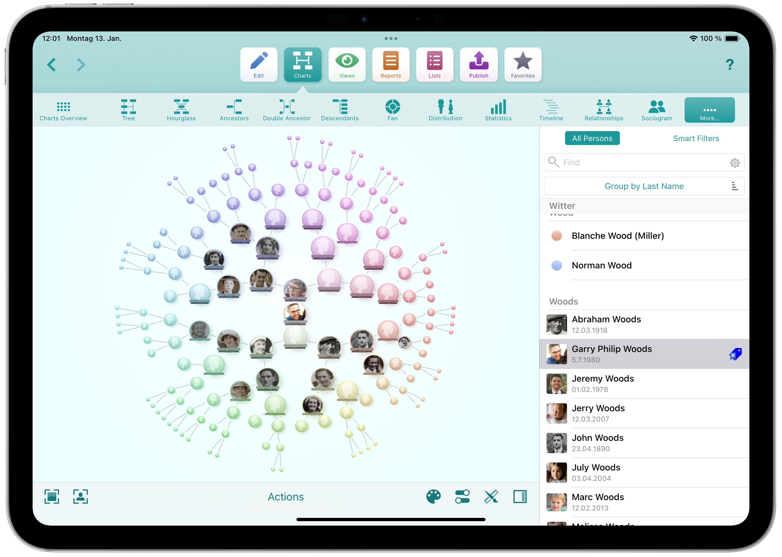 MobileFamilyTree - Full-featured Genealogy on your iPhone and iPad