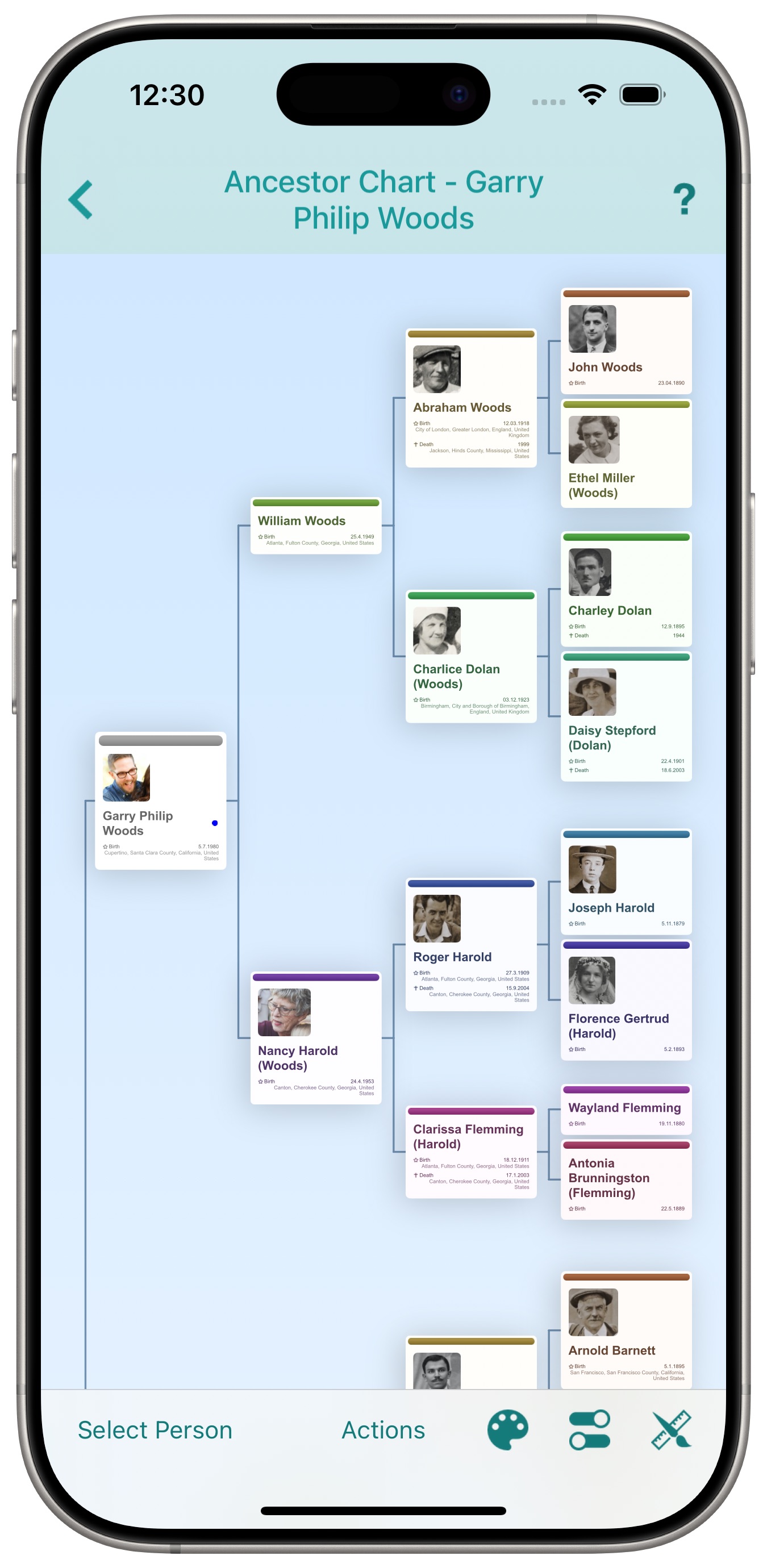 MobileFamilyTree - Full-featured Genealogy on your iPhone and iPad