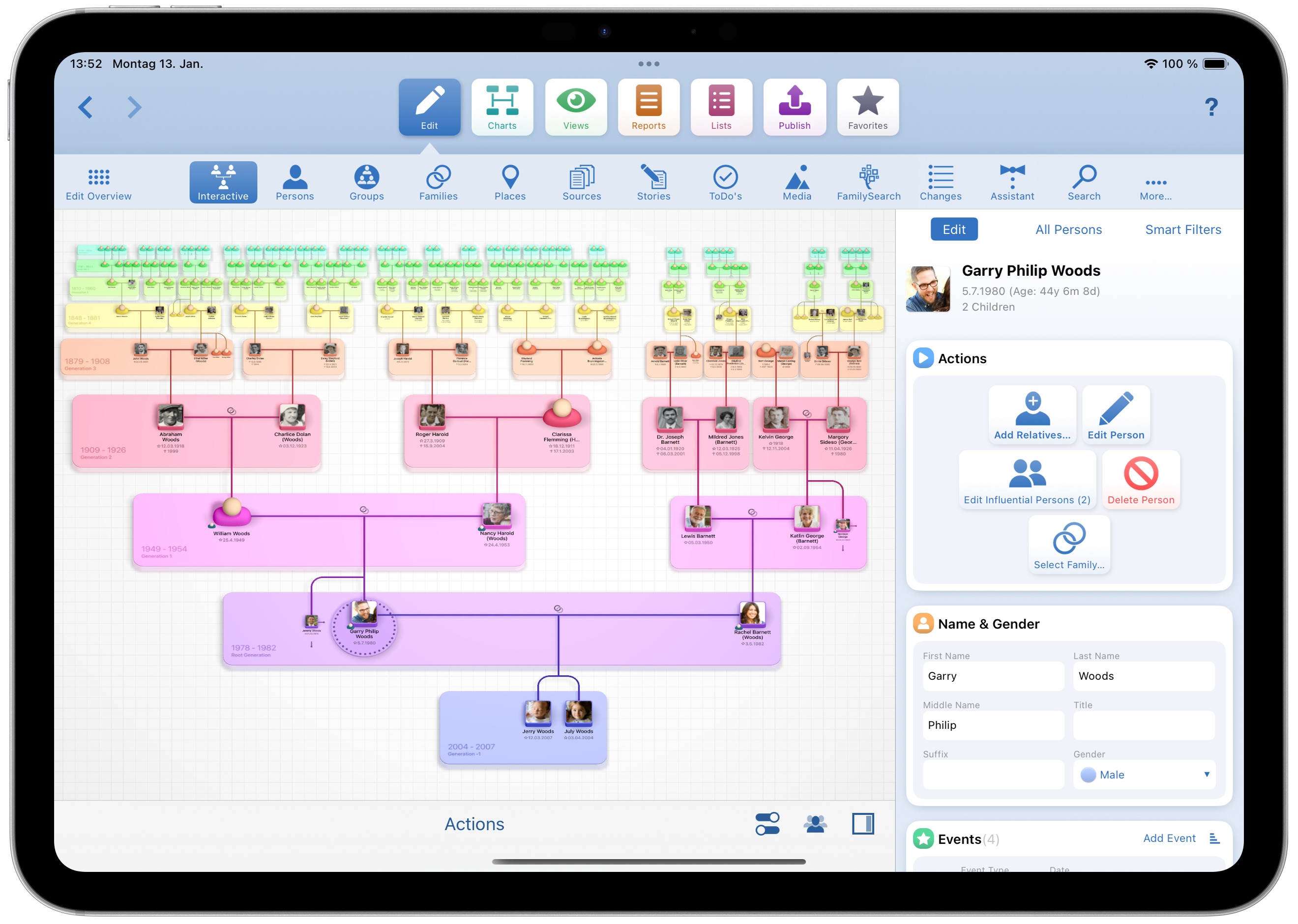 MobileFamilyTree - Research & Edit