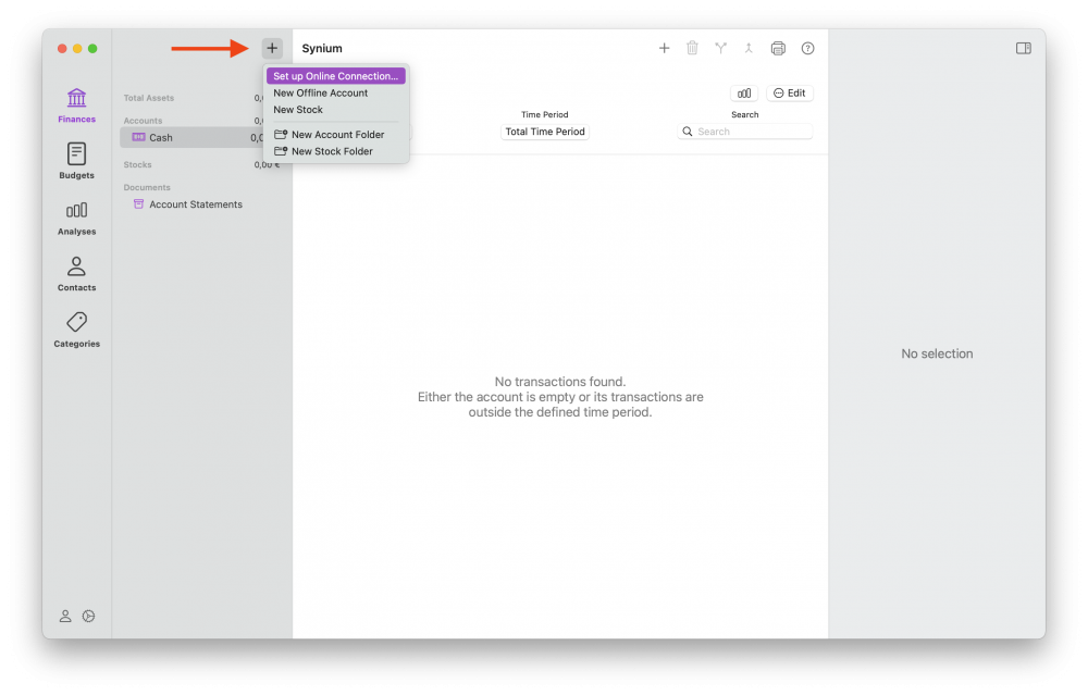 Synium » How to subscribe for Online Services in iFinance 5 to